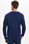 Men's Slim Fit Narrow Cut Crew Neck Honeycomb Patterned Sweater - 9