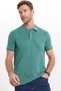 Men's Slim Fit Premium Series 100% Cotton Soft Textured Mercerized Green Polo Collar T-Shirt - 3