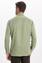 Classic Fit Long Sleeve Buttoned Collar Cotton Easy Iron Oxford Plain Men's Shirt - 7