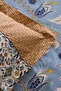 Olmira 100% Cotton Double Duvet Cover Set Blue - 7