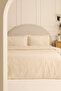 Luciana 100% Cotton Double Embroidered Duvet Cover Set Beige - 3