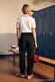Siyah Pileli Geniş/Rahat Kesim Yüksek Bel Havuç Fit İnterlok Örme Pantolon TWOAW24PL00143 - 7