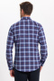 Men's Slim Fit Slim Cut Long Sleeve Cotton Easy-Iron Checkered Button-Down Collar Shirt - 8