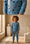 Boy's Planet Patterned Pajama Set - 2