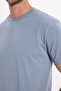 Unisex Regular Fit Comfortable Cut 100% Cotton Crew Neck Gray T-Shirt - 7