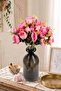 Brussels Peony Rose Bunch (Candy Pink) Pink