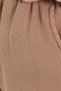 Women's 100% Cotton Baggy Fit Comfortable Cut Elastic Waist Muslin Fabric Beige Trousers with Pockets - 6