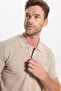 Men's Slim Fit Premium Series 100% Cotton Soft Textured Mercerized Stone Polo Collar T-Shirt - 5