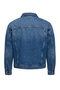 Brown Stand Collar Denim Oversized Jacket Tbbaw27Ag00029 - 9