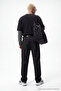 Siyah Wide Leg Bol Kumaş Baggy Pantolon TMNSS23PL00039 - 5