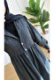 Black Poplin Shirt Dress - 4