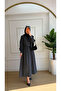Black Poplin Shirt Dress - 3