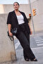 Black Contrast Stitched High Waist Medium Stretch Flare Spanish Jeans Tbbaw27Cj00004 - 2