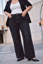 Black Contrast Stitched High Waist Medium Stretch Flare Spanish Jeans Tbbaw27Cj00004 - 3