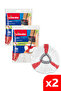 2 Pack Turbo 2in1 Triangle Head Replacement Mop