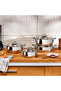 8-Piece Steel Cookware Set with Induction Base - Stylish Stainless Steel Body - 4