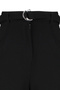 Siyah Kemerli Wideleg/Geniş Paça Normal Bel Smart Krep Kumaş Örme Pantolon TWOSS23PL00330 - 8