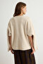 Stone Soft Textured Sleeve Functional Special Quality Knitwear Sweater Twoaw27Kz00084 - 7