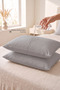 2-Piece Zippered Liquid Proof Pillow Mat Pad Cushion Protector - 2