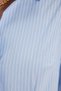 Women's Slim Fit Slim Fit Cotton Long Sleeve Striped Blue Women's Shirt - 7