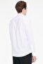 Men's White 100% Cotton Flannel Oxford Slim Fit Buttoned Collar Flared Shirt - 11