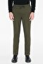 Men's Khaki Non-Iron Non-Wrinkle Tie-Waist Jogger Pants Slim Fit - 2