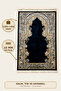 Erguvan Prayer Rug Cotton Soft Textured Premium Prayer Mat 80X120 |   Navy Blue Luxury Carpet Prayer Rug - 4