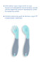 Angled Food Fork Spoon Set - Green - 4