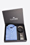 Special Boxed Men's 3-Piece Set: Shirt, Perfume, and Belt Gift Dowry Set for Groom