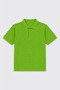 Girls & Boys Unisex Green 100% Cotton Polo Collar Short Sleeve 2-Piece T-Shirt - 2