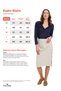 Women's slim fit, body-hugging navy blue shirt with classic collar, long sleeves, and lycra detail. - 3