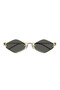 Gg 1604S 001 53 Women's Geometric Gold Metal Sunglasses - 2