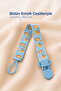 Zoo Baby Pacifier Band and Patterned Pacifier Strap Blue - 2