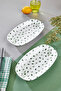 2-Pack 24.5 cm Varen Porcelain Kayak Plate Green Ckr4811 - 2