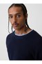 Baumwoll-Crew-Pullover New Classic Navy - 4