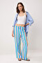 Çok Renkli Beli Lastikli Renkli Çizgili Wide Leg/Geniş Paça Pantolon TWOSS26PL00154 - 2