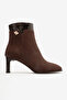 Perlinsa Women's Faux Leather Boots Brown Suede - 2