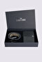 Special Boxed Men's 3-Piece Set: Wallet, Card Holder, and Belt Gift Set for Groom