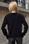 Black Crew Neck Buttoned Knitwear Cardigan Vs01640 - 6