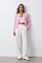 Pink Crew Neck Buttoned Knitwear Cardigan Vs01640 - 3