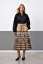 Women's Black Prevailing Collar Button Front Balloon Sleeve Textured Wrap Shirt Blouse Alc-X11872 - 2