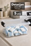 5Lt Elora Lockable Lid Box - Powder Tablet Detergent Organizer Multi-Purpose Bathroom Organizer Transparent