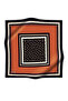 Women's Twill Silk Scarf Khaki Black - 5