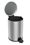 Cigo 3 Lt Bathroom Kitchen Office Steel Trash Can - Metallic - 7
