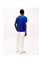 Men's Round Neck Slim Fit Flexible Fabric Long Sleeve Blue T-Shirt Mw0Mw39995-D03 - 2