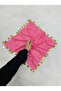 Large Size Chiffon Halay Handkerchief, 50X50Cm Pink Gold 1 Piece, Bride Groom Wedding Henna Circumcision Engagement Bride