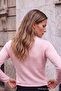 Wardrobe Essentials Pink Soft Textured Pool Collar Basic Knitwear Sweater Twoaw27Kz00122 - 4
