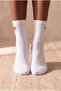 Women's Heart Window Socks White - 2