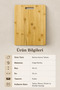 Bamty Home Natural Bamboo Cutting Board 46X36 cm – Large Kitchen Chopping and Presentation Board with Handles - 6