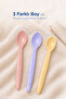 3-Piece Baby Feeding Spoon Set Three Different Sizes for Girls for Supplementary Food - 2